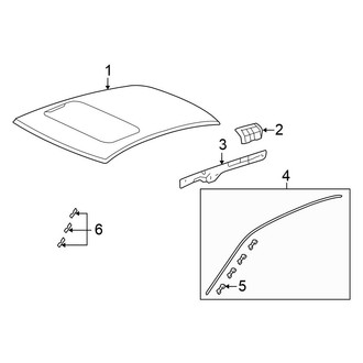 Honda OE - Roof - Exterior Trim (Sedan)