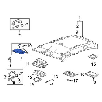 Honda OE - Left Sun Visor