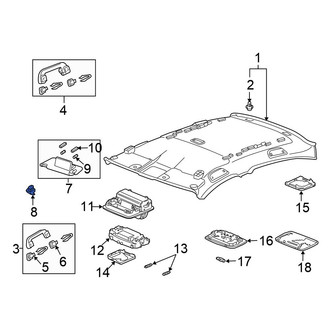 Honda OE - Sun Visor Holder