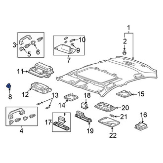 Honda OE - Sun Visor Holder
