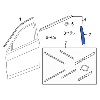 Honda OE - Front Left Door Applique
