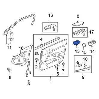 Honda OE - Front Right Door Window Switch