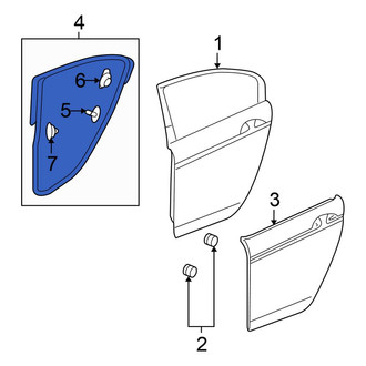 Honda OE - Rear Left Door Seal