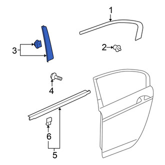 Honda OE - Front Right Door Applique