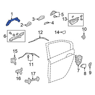 Honda OE - Front Right Outer Exterior Door Handle