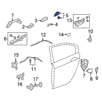 Honda OE - Front Left Exterior Door Handle Cover