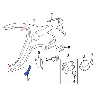 Honda OE - Rear Left Stone Guard