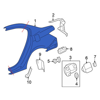 Honda OE - Rear Left Quarter Panel