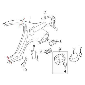 Honda OE - Quarter Panel & Components (Sedan)