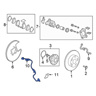 Honda OE - Front Left ABS Wheel Speed Sensor