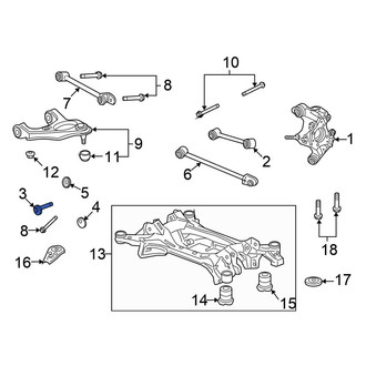 Honda OE - Rear Suspension Control Arm Bolt