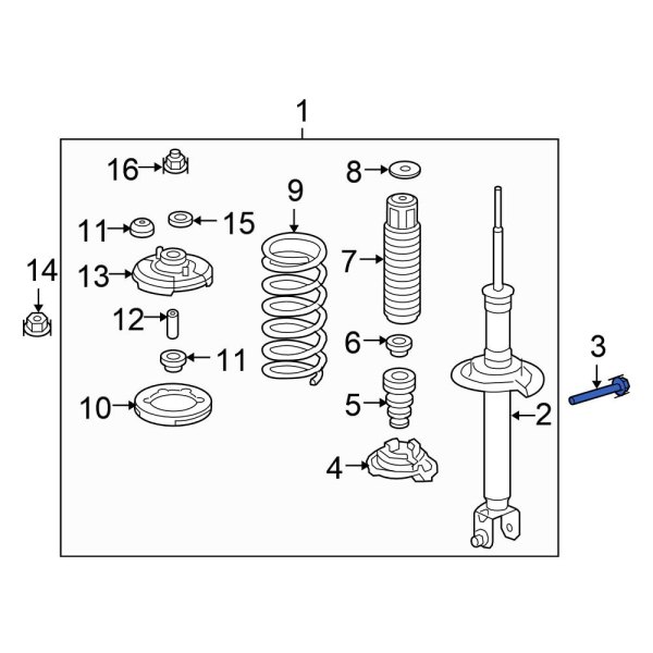 Suspension Strut Bolt