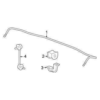 Honda OE - Rear Suspension - Stabilizer Bar & Components
