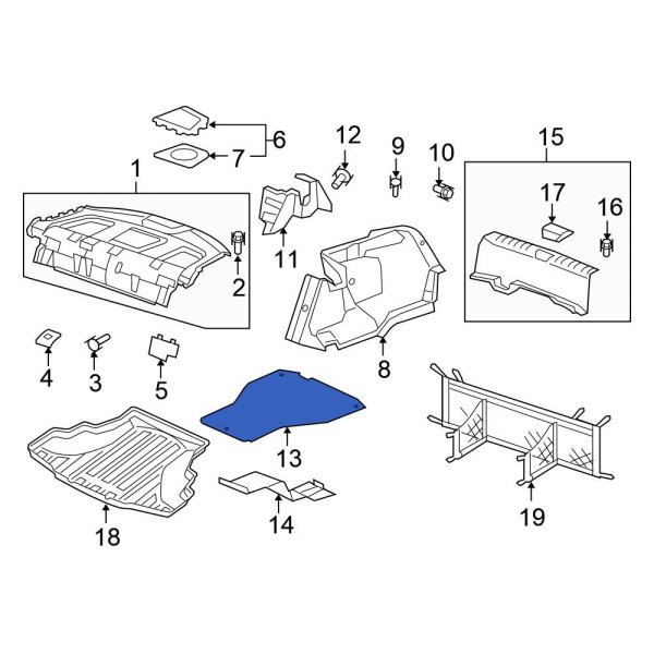 Honda OE 84521TA0A00ZA Rear Spare Tire Cover