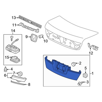 Honda OE - Rear License Plate Light Panel