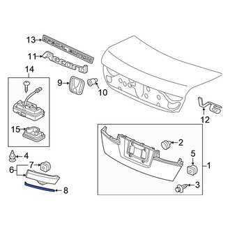 Honda OE - Rear Left Trunk Trim Panel