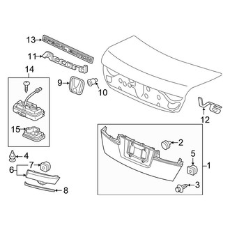 Honda OE - Trunk Lid - Exterior Trim (Sedan)