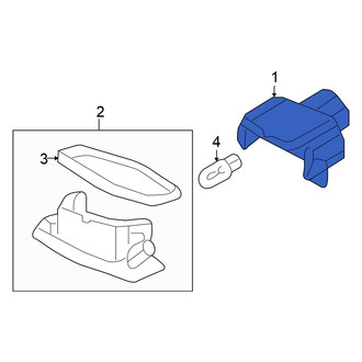 Honda OE - Rear License Plate Light Socket