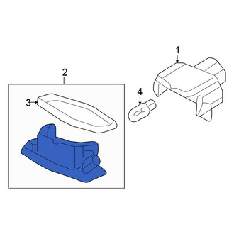 Honda OE - Rear License Plate Light Lens