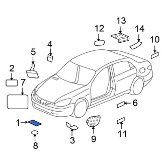 Honda OE - A/C System Information Label