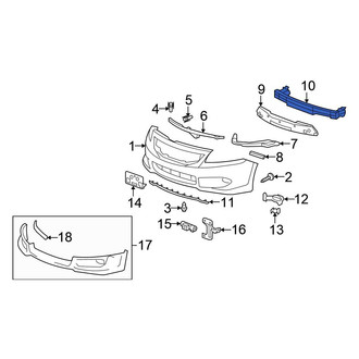 Honda OE - Front Bumper Impact Bar