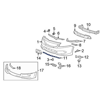 Honda OE - Front Radiator Support Air Deflector