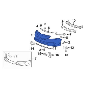 Honda OE - Front Bumper Cover