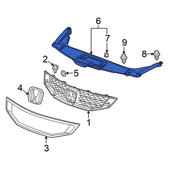 Honda OE - Front Radiator Support Access Cover
