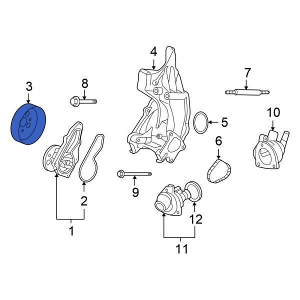 Engine Water Pump Pulley