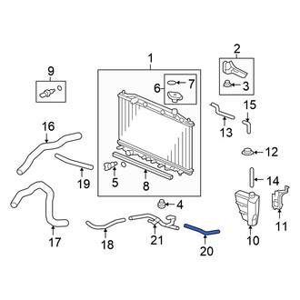 Honda OE - Automatic Transmission Oil Cooler Hose