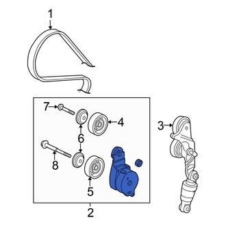 Honda OE - Accessory Drive Belt Tensioner Assembly