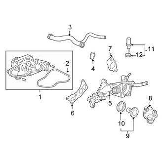 Honda OE - Cooling - Water Pump (Coupe 3.5L)