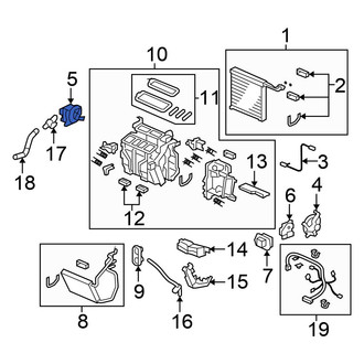 Honda OE - Left HVAC Blend Door Actuator