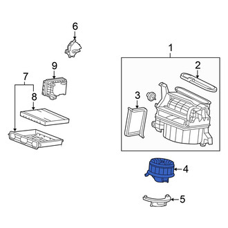 Honda OE - HVAC Blower Motor Assembly