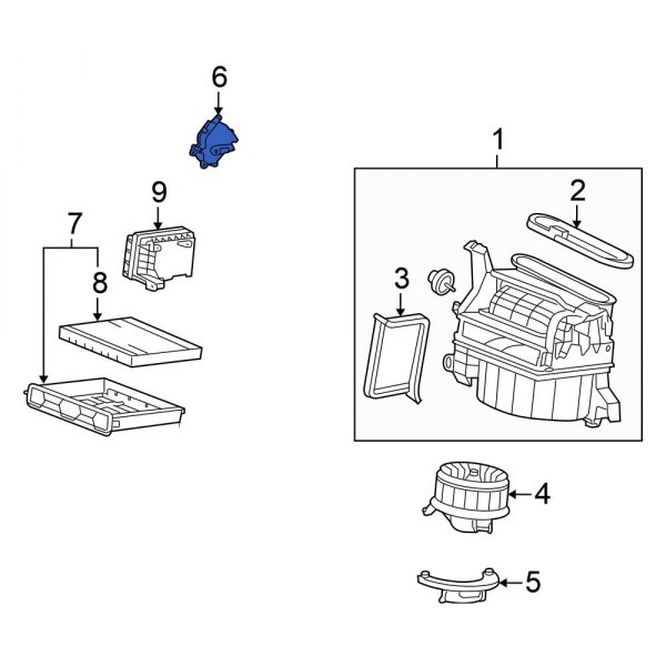 HVAC Air Adjustment Control Motor