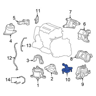 Honda OE - Lower Automatic Transmission Mount