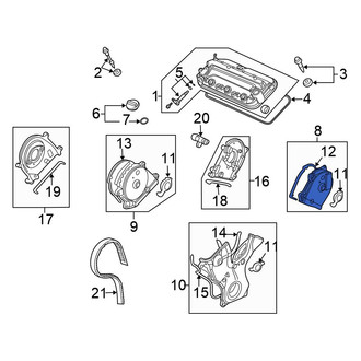 Honda OE - Engine Timing Cover Gasket