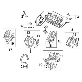 Honda OE - Engine / Transaxle - Valve & Timing Covers (Coupe 3.5L)