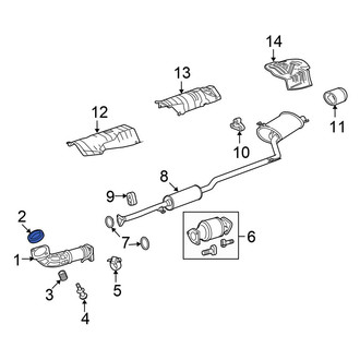 Honda OE - Front Exhaust Crossover Gasket