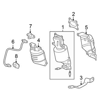 Honda OE - Exhaust System - Manifold (Coupe 3.5L)
