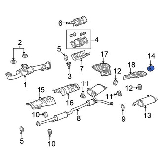Honda OE - Left Exhaust Tail Pipe Tip