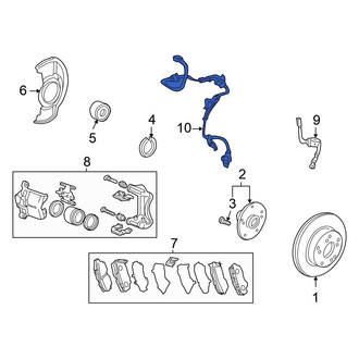 Honda OE - Front Left ABS Wheel Speed Sensor
