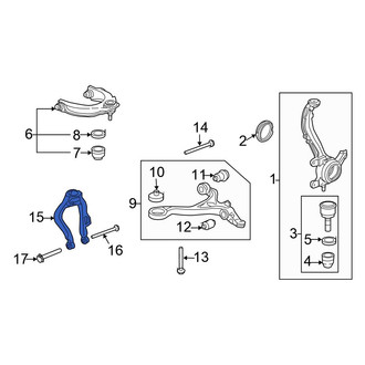 Honda OE - Front Left Suspension Strut Fork