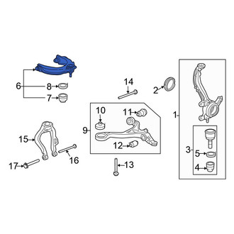 Honda OE - Front Left Upper Suspension Control Arm