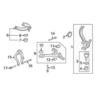 Honda OE - Front Suspension - Suspension Components (Coupe)