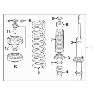 Honda OE - Front Suspension - Struts & Components (Coupe)