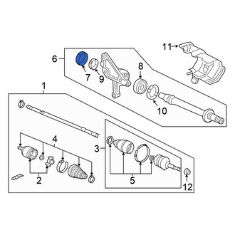 Honda OE - CV Axle Shaft Carrier Bearing Seal