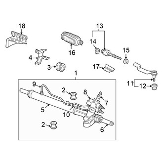 Honda OE - Steering Gear & Linkage (Coupe 2.4L)