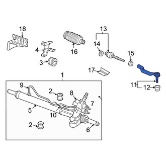 Honda OE - Inner Steering Tie Rod End