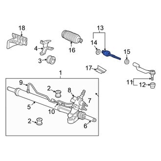 Honda OE - Inner Steering Tie Rod End